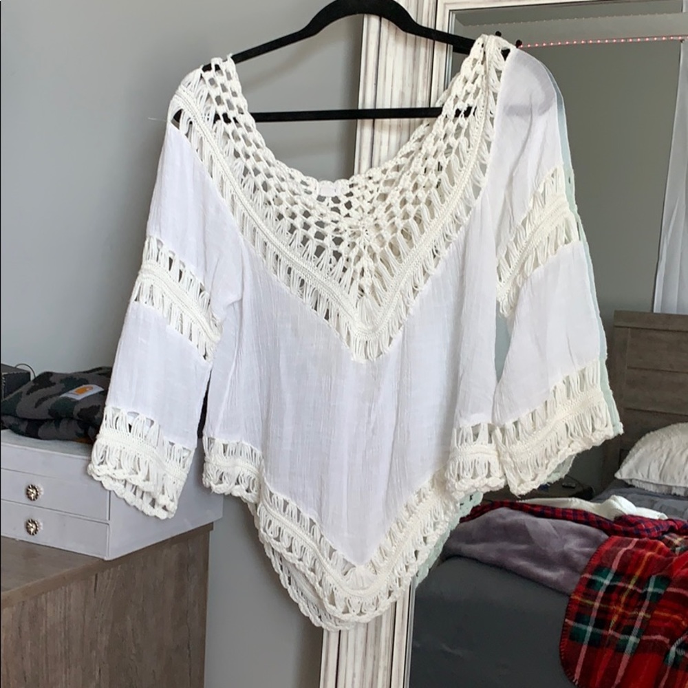 white fancy shirt